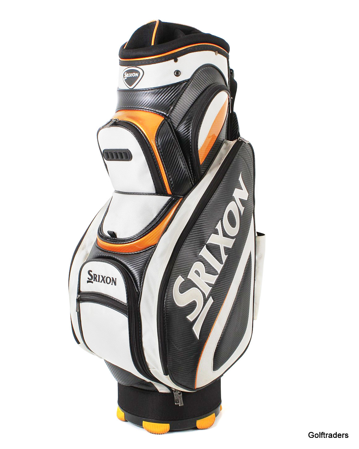 SRIXON CART BAG BLACK / WHITE / ORANGE USED F1992 just 140.00