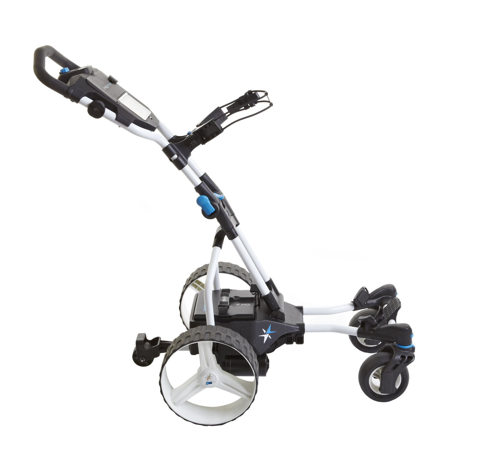 MGI Navigator Quad Gyro Motorised Golf Buggy Lithium 12V Battery White