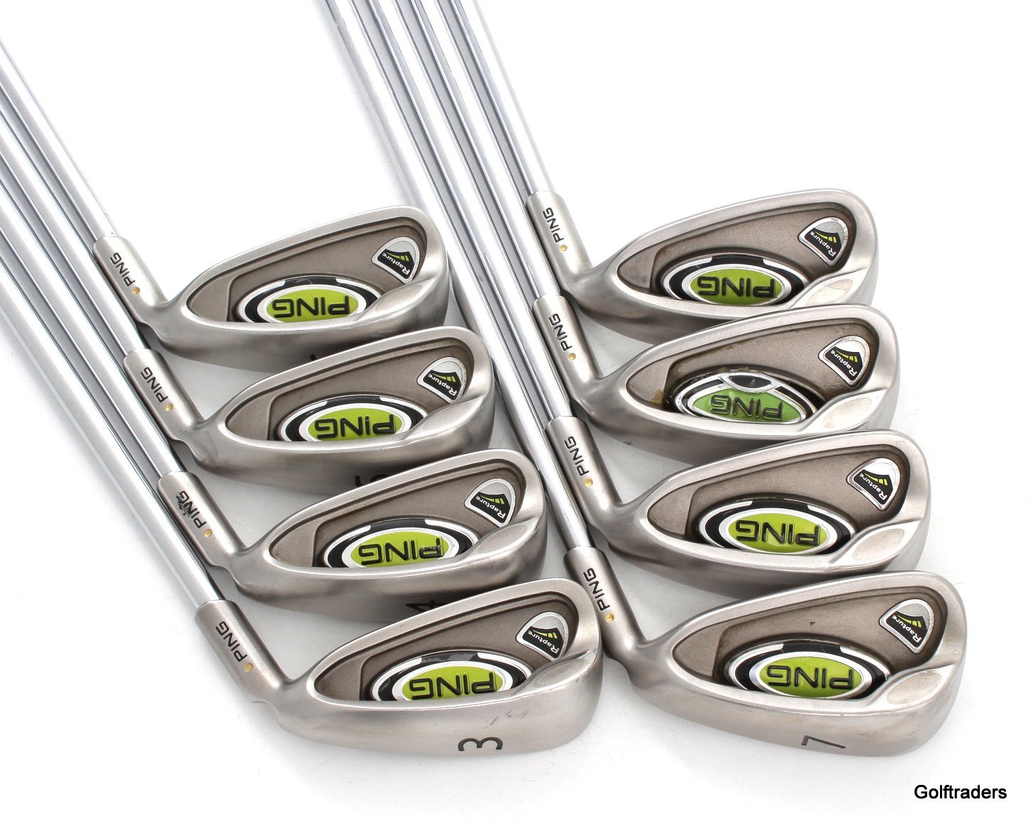 Ping Rapture Yellow Dot Irons 3PW Steel Regular Flex New Grips F2612