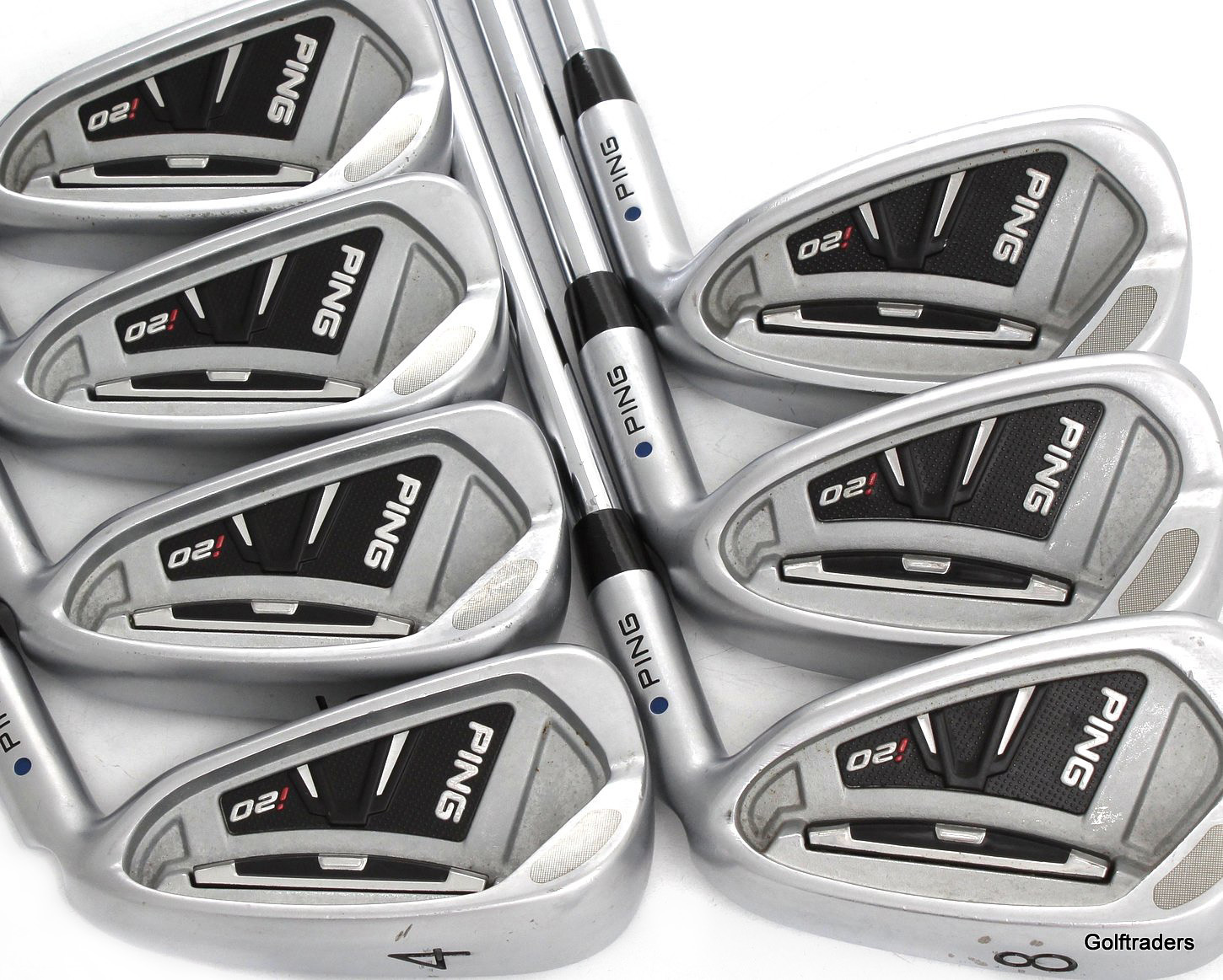 Ping i20 Blue Dot Irons 4PW Steel Stiff Flex F2978 just 449.00