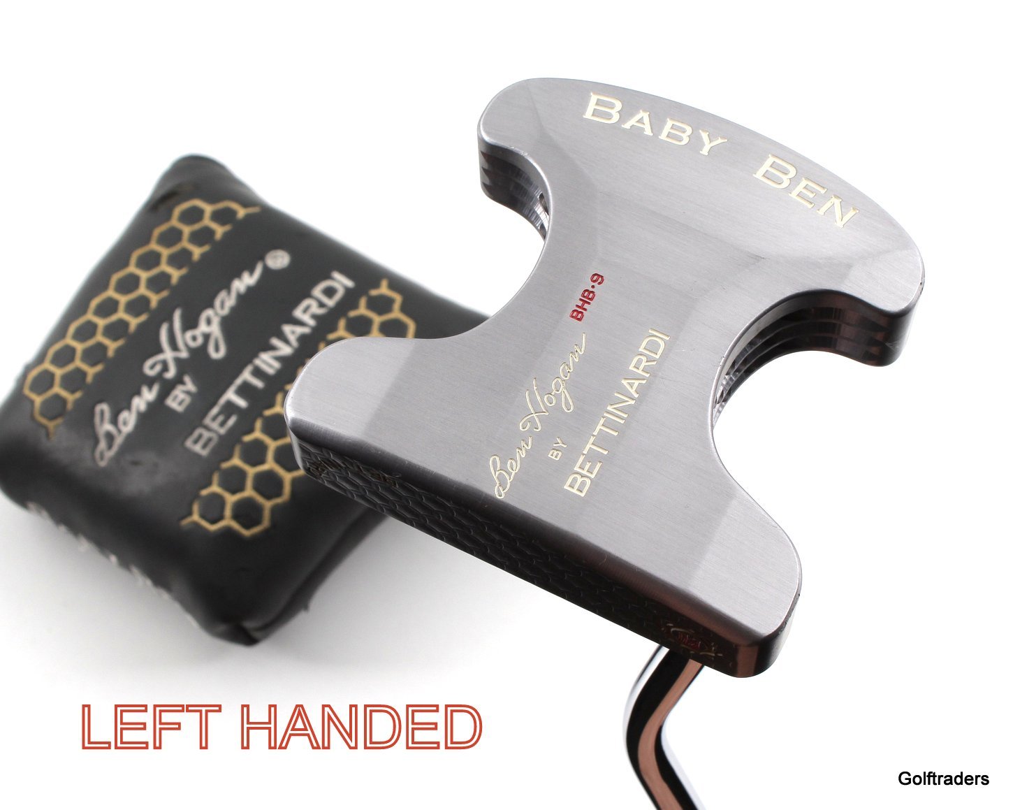 Bettinardi BHB 9 Baby Ben Putter Steel 33.5" Cover Left Hand F3084 just