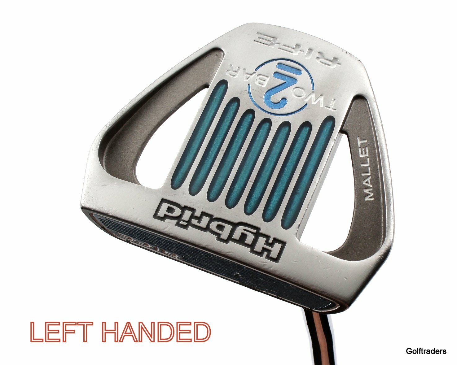 Rife Two 2 Bar Hybrid Mallet Putter Steel 33" Left Handed F3767 just