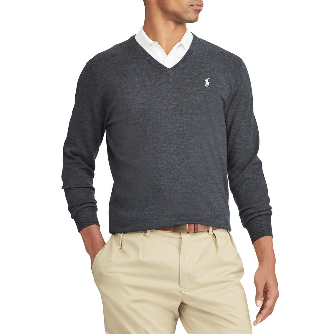 Polo Golf Ralph Lauren Merino Wool V-Neck Sweater - Avery Heather just $222.99, save $56.01!