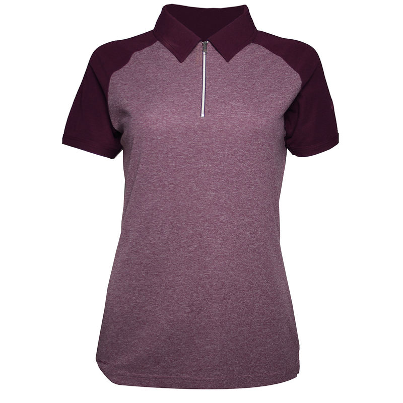 Palm Grove Zip Neck Ladies Golf Polo Shirt just £8.95
