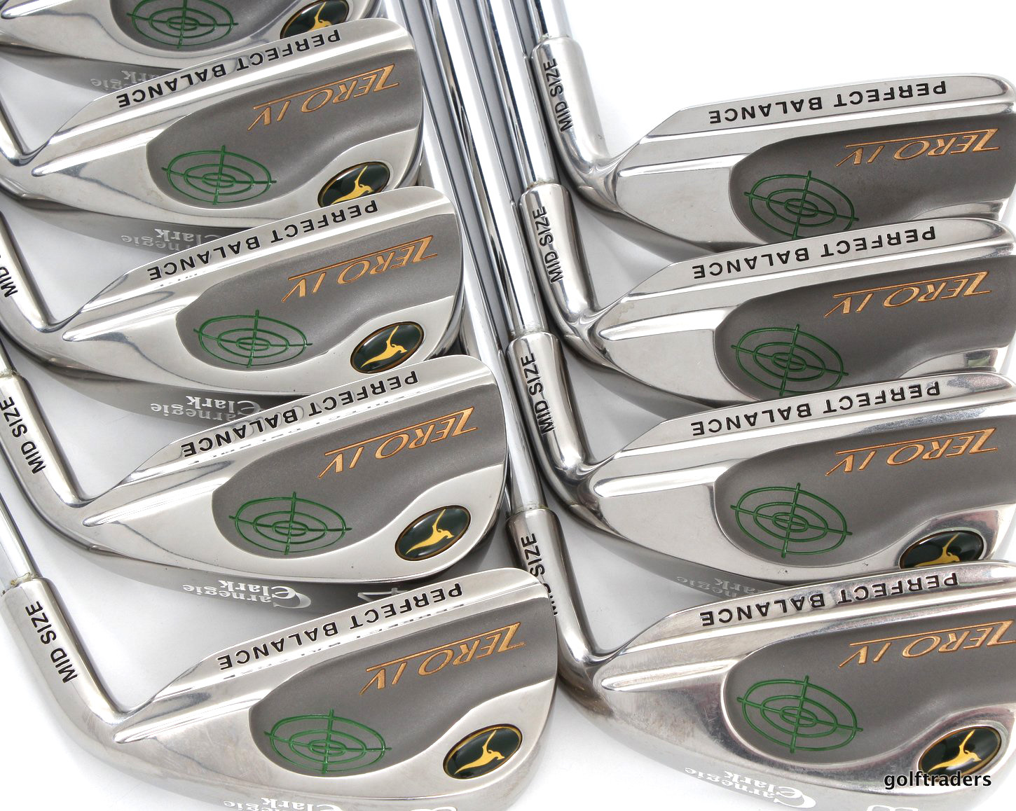 CARNEGIE CLARK ZERO IV IRONS 3PW+SW STEEL REGULAR (0.25") LIKE NEW