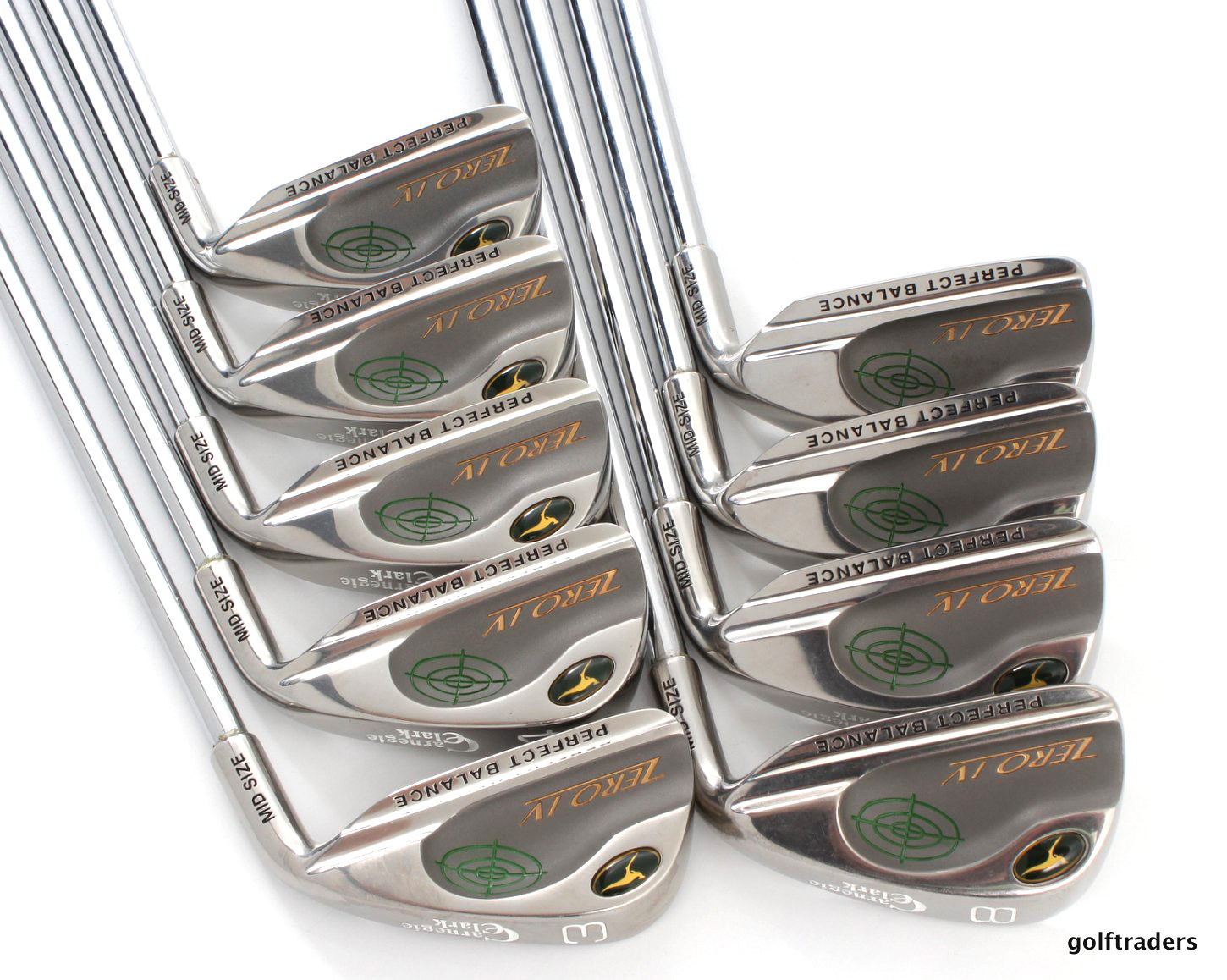 CARNEGIE CLARK ZERO IV IRONS 3PW+SW STEEL REGULAR (0.25") LIKE NEW