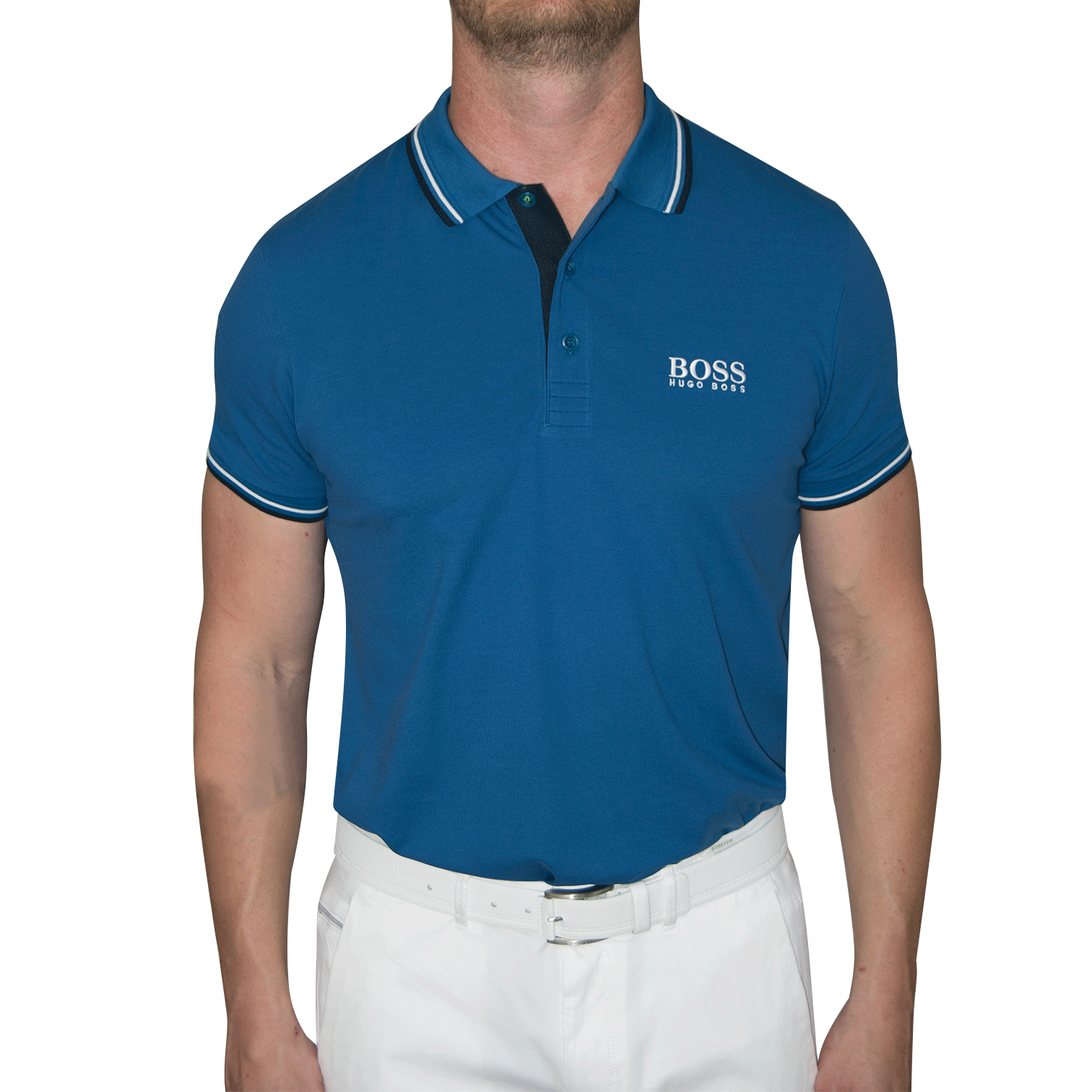 Hugo Boss Green Paddy Pro Golf Shirt Blue just 99.00, save 70.00!