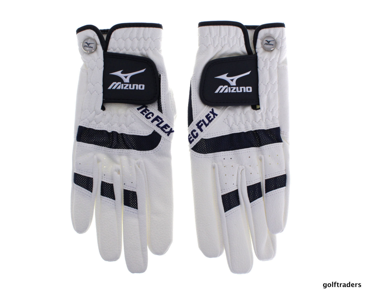 MIZUNO TEC FLEX ALL WEATHER LADIES GOLF GLOVES WHITE LARGE PAIR NEW C4638 just 49.00