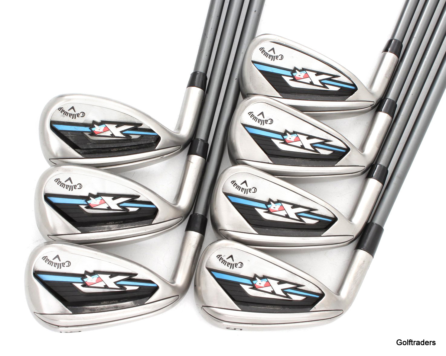 Callaway Ladies XR OS Irons 5PW, SW Graphite Ladies Flex Left Handed