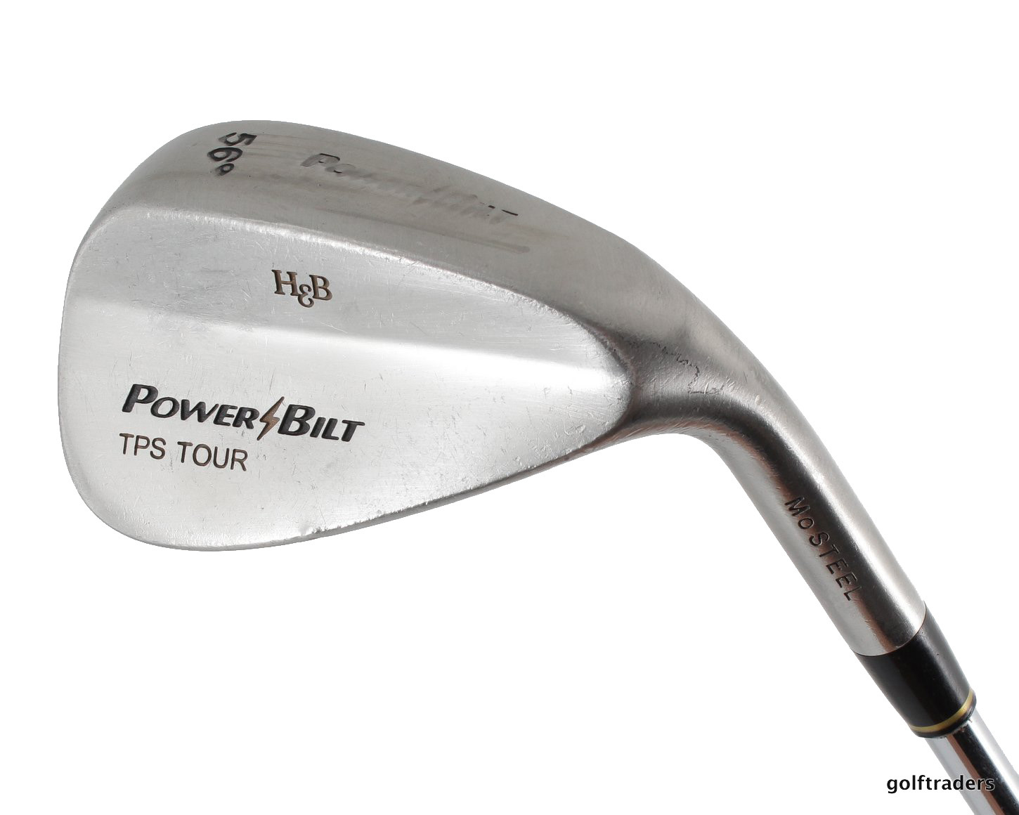 POWERBILT TPS TOUR SAND WEDGE 56º STEEL REGULAR FLEX NEW GRIP D4787