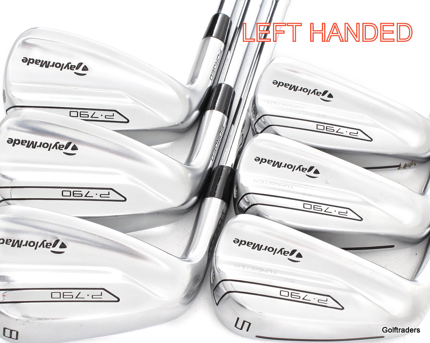 Taylormade P790 Irons 5PW Steel Regular Flex Left Handed G160