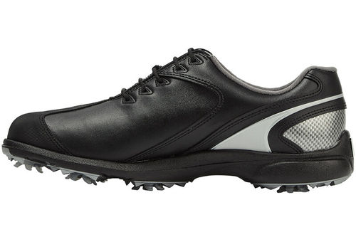 FootJoy Mens Black and Silver Lightweight Sport LT Golf Shoes - Image 2