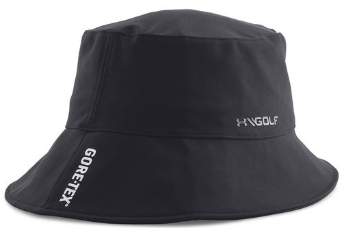 Under Armour Mens Black Waterproof GORE-TEX Bucket Hat - Image 2