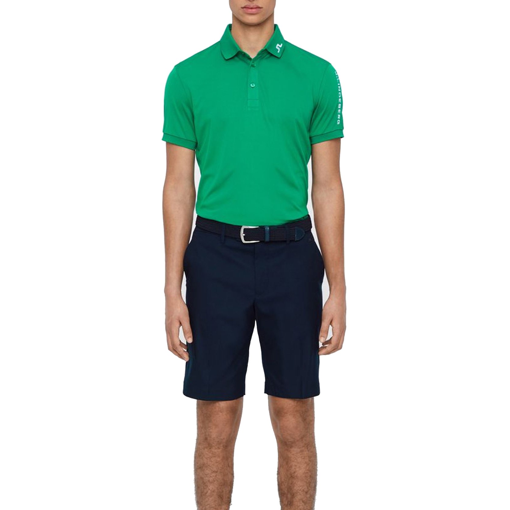 J.Lindeberg Tour Tech Reg TX Polo Golf Shirt - Golf Green just $87.99, save $21.96!