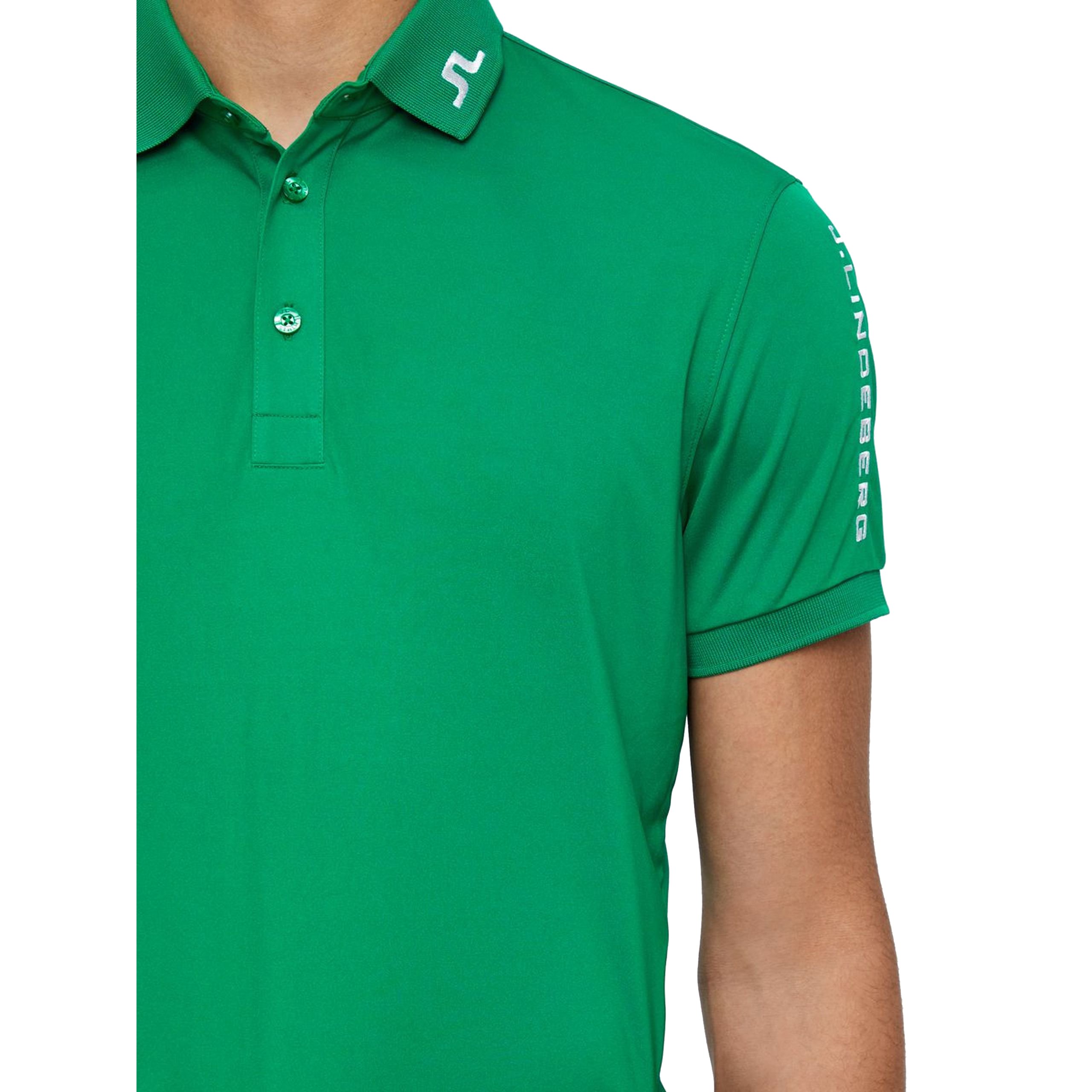 J.Lindeberg Tour Tech Reg TX Polo Golf Shirt Golf Green just 87.99