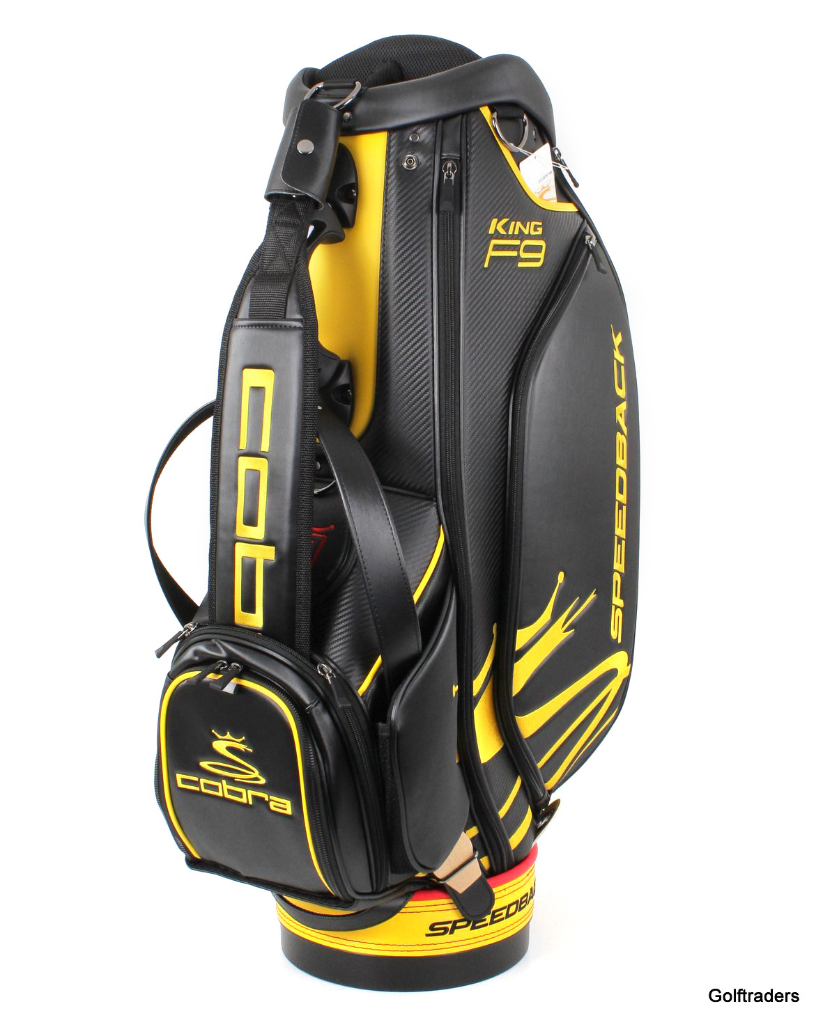 New Cobra King F9 Speedback Staff Golf Cart Bag Black / Yellow F4489