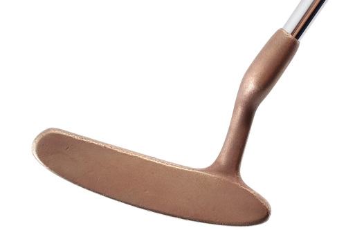 VINTAGE FRANK JOHNSTON 200 PUTTER STEEL 35" + NEW GRIP #E5269 - Image 2