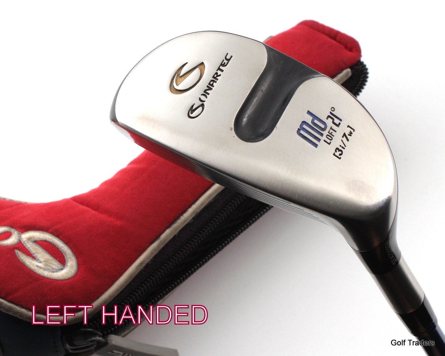 SONARTEC MD 21º 3 HYBRID UST IROD GRAPHITE STIFF FLEX + COVER LH 