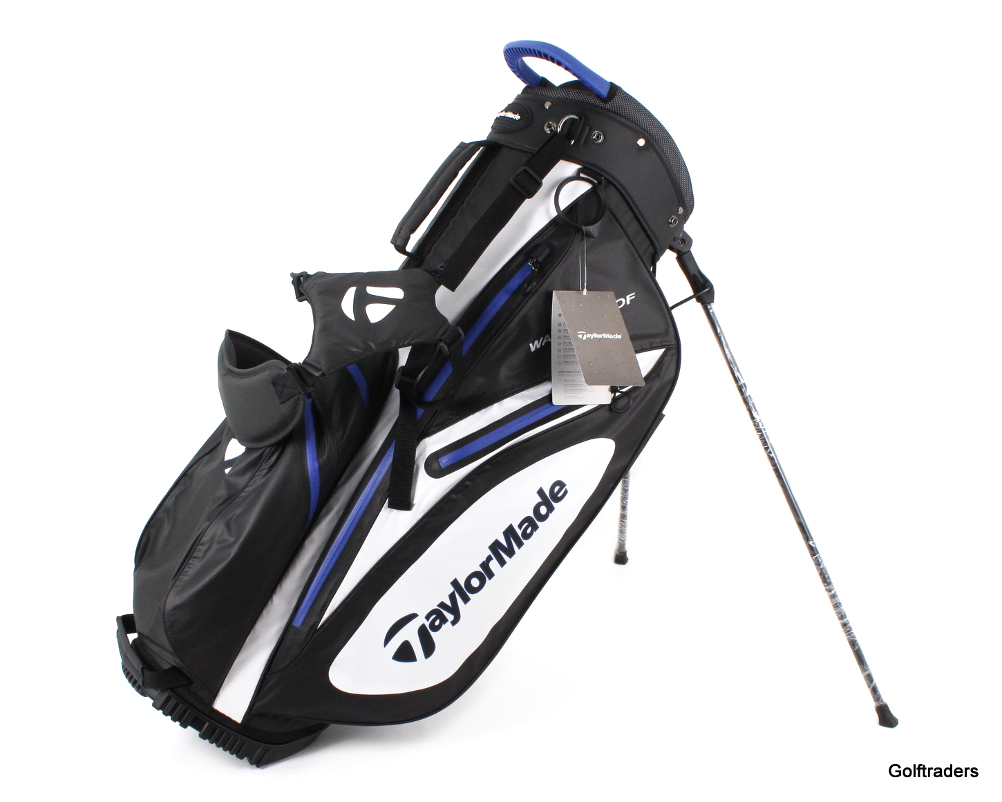 New Taylormade 100% Waterproof Stand Bag Black / White / Navy F1335 - Image 1