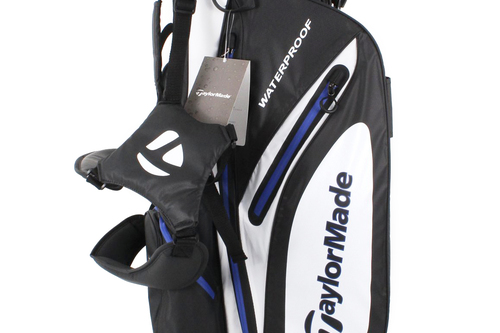 New Taylormade 100% Waterproof Stand Bag Black / White / Navy F1335 - Image 2