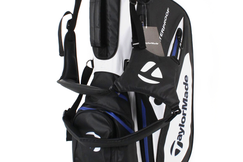 New Taylormade 100% Waterproof Stand Bag Black / White / Navy F1335 - Image 3