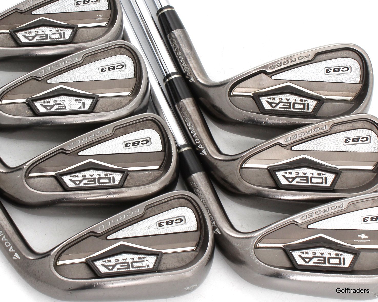 Fer Golf Adams Idea Noir CB7 7 - KBS Tour 90 Rigide Acier - Main Droite 36,25”