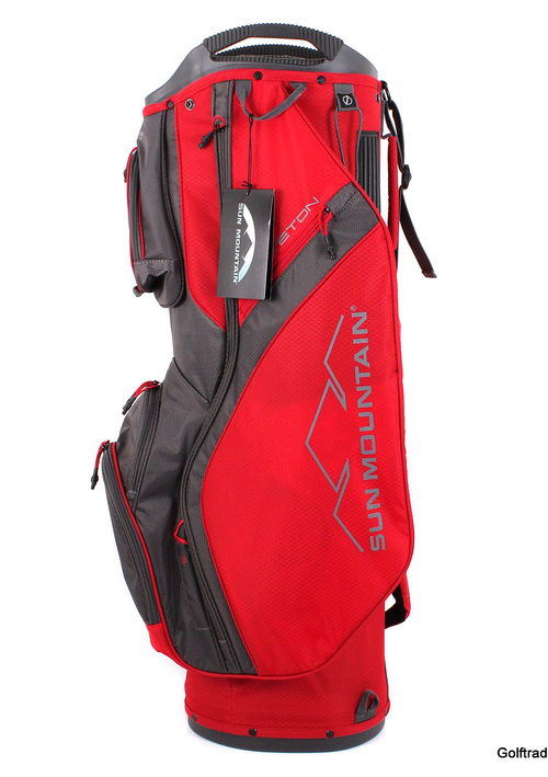 New Sun Mountain Teton Cart Bag Bright Red Gunmetal F2680 just 260.00