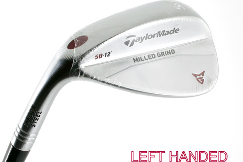 TAYLORMADE MILLED GRIND SB CHROME SAND WEDGE 56.12 WEDGE FLEX - LH-NEW #E6476 - Image 1
