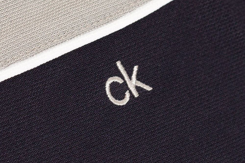Calvin Klein Pique Colour Block Golf Polo Shirt - Image 4