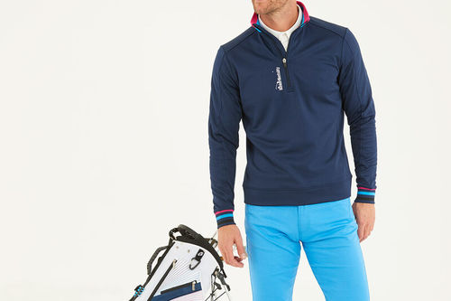 Bunker Mentality Tri Colour 1/4 Zip Golf Windtop - Image 2