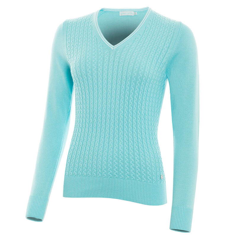 Green Lamb Brid Cable Ladies Golf Sweater just £49.99