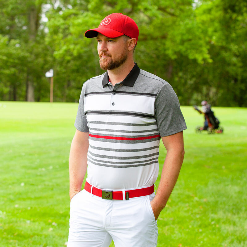 Galvin Green Miguel Stripe Golf Polo Shirt just Â£70.00