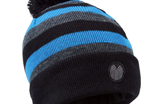 Palm Grove Stripe Pom Pom Beanie - Image 1