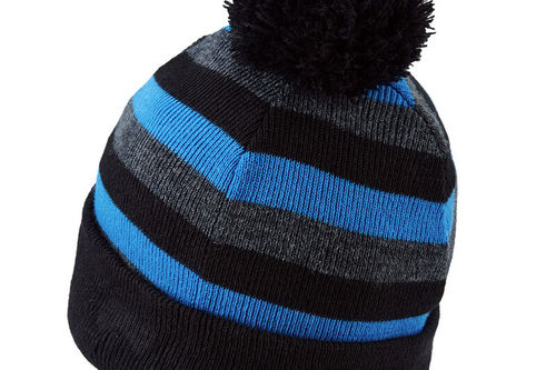 Palm Grove Stripe Pom Pom Beanie - Image 3