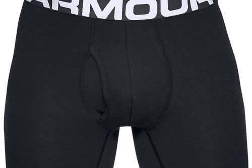 Under Armour Mens Black Charged Cotton 6" 3-Pack Boxers - Image 2
