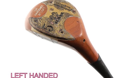 GOLDEN RAM OIL HARDENED VINTAGE 5 WOOD 21° STEEL STIFF FELX -LH +NEW GRIP #F48 - Image 1