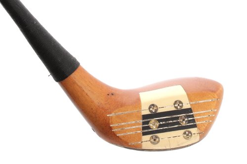 GOLDEN RAM OIL HARDENED VINTAGE 5 WOOD 21° STEEL STIFF FELX -LH +NEW GRIP #F48 - Image 2