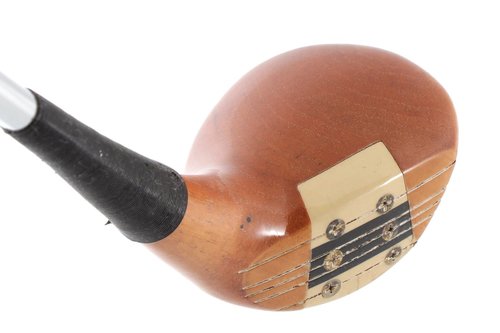 GOLDEN RAM OIL HARDENED VINTAGE 5 WOOD 21° STEEL STIFF FELX -LH +NEW GRIP #F48 - Image 3