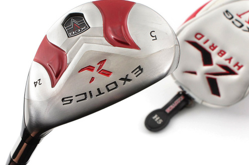 EXOTICS XCG 5 HYBRID 24º GRAPHITE TOUR AD LADIES FLEX -NEW GRIP +COVER #F2153 - Image 1