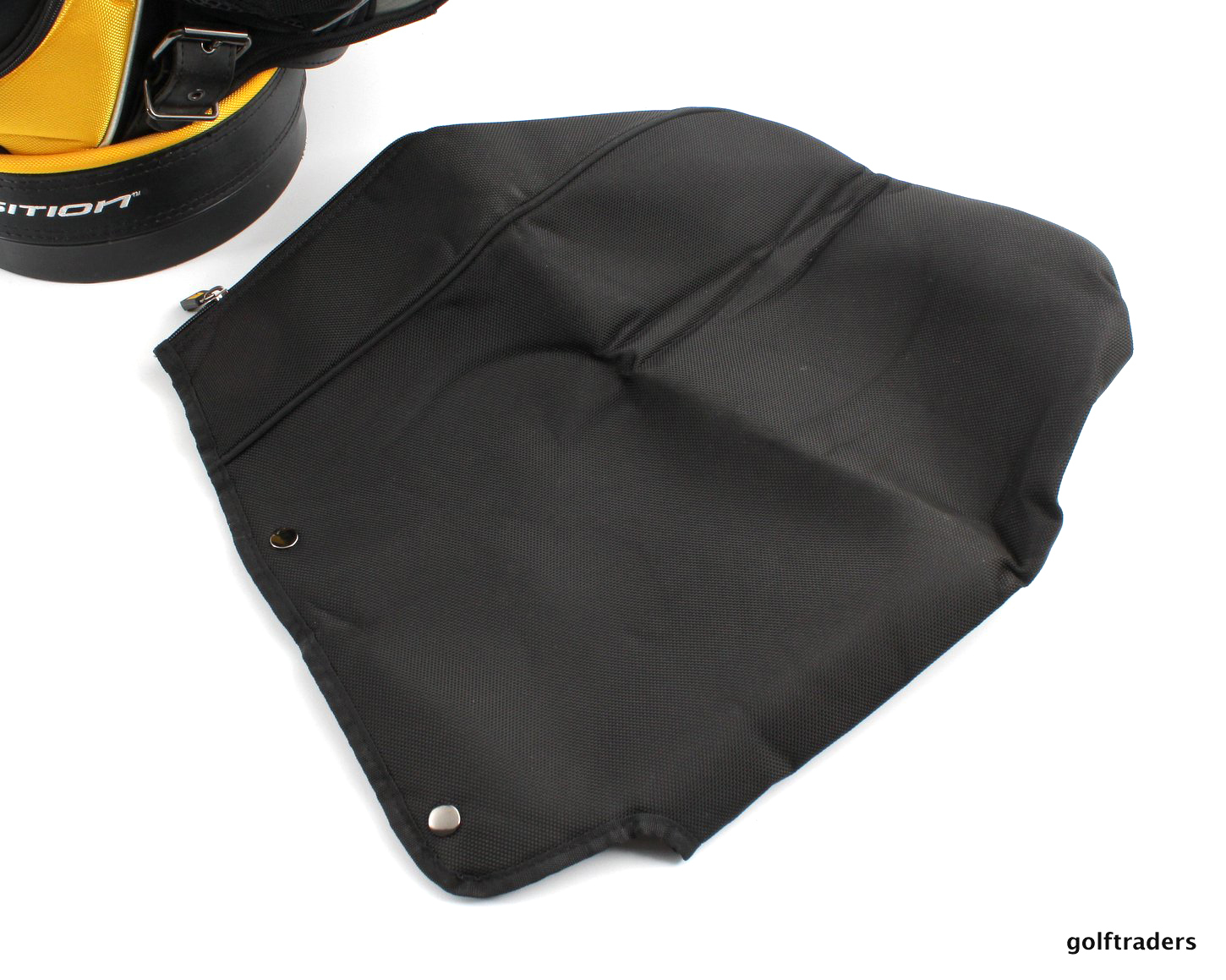 COBRA "CUSTOM FIT TO SPEED" STAFF GOLF BAG +HOOD BLACK / YELLOW USED