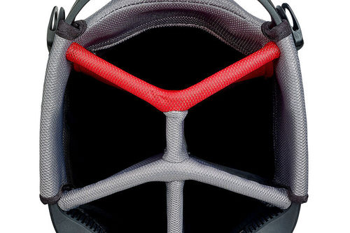 Motocaddy Charcoal Grey and Red Lightweight AquaFLEX Golf Stand Bag - Image 4