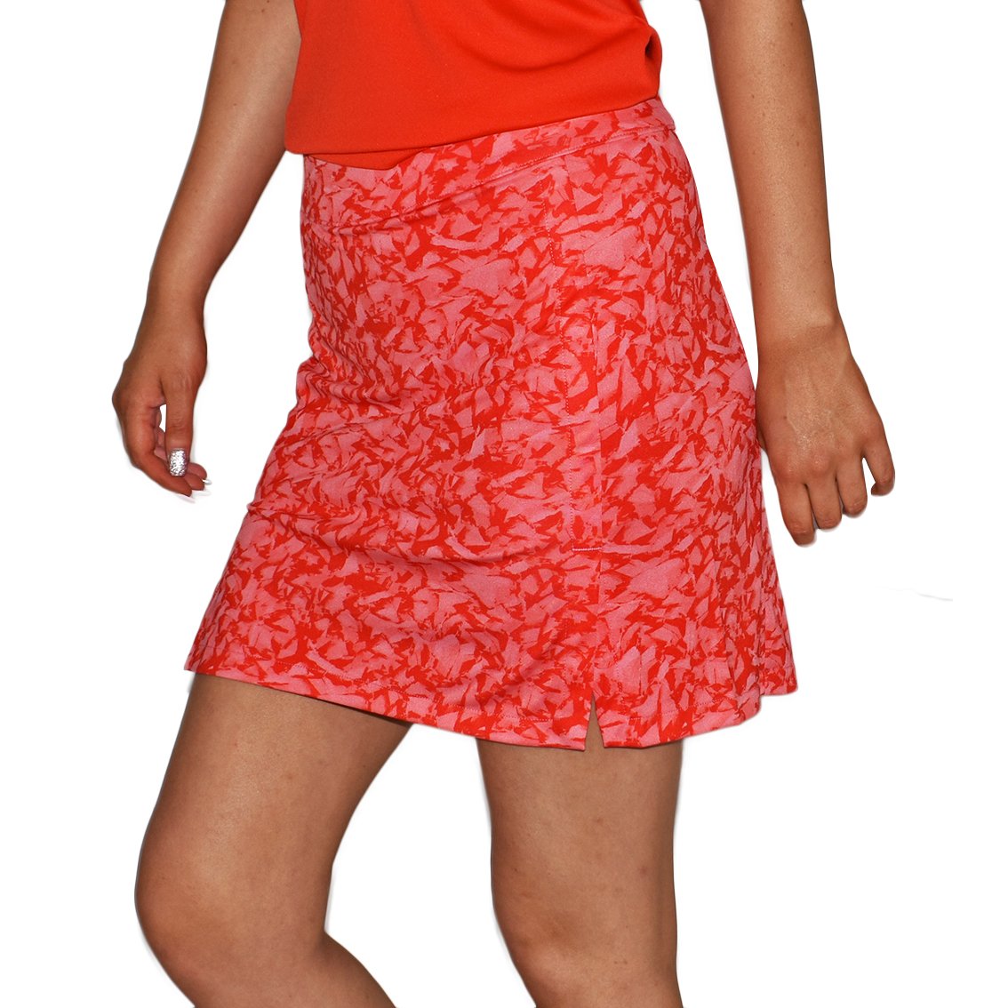 J.Lindeberg Women's Amelie-TX Jersey Long Golf Skort - Hubba Bubba Icelayer just $139.99