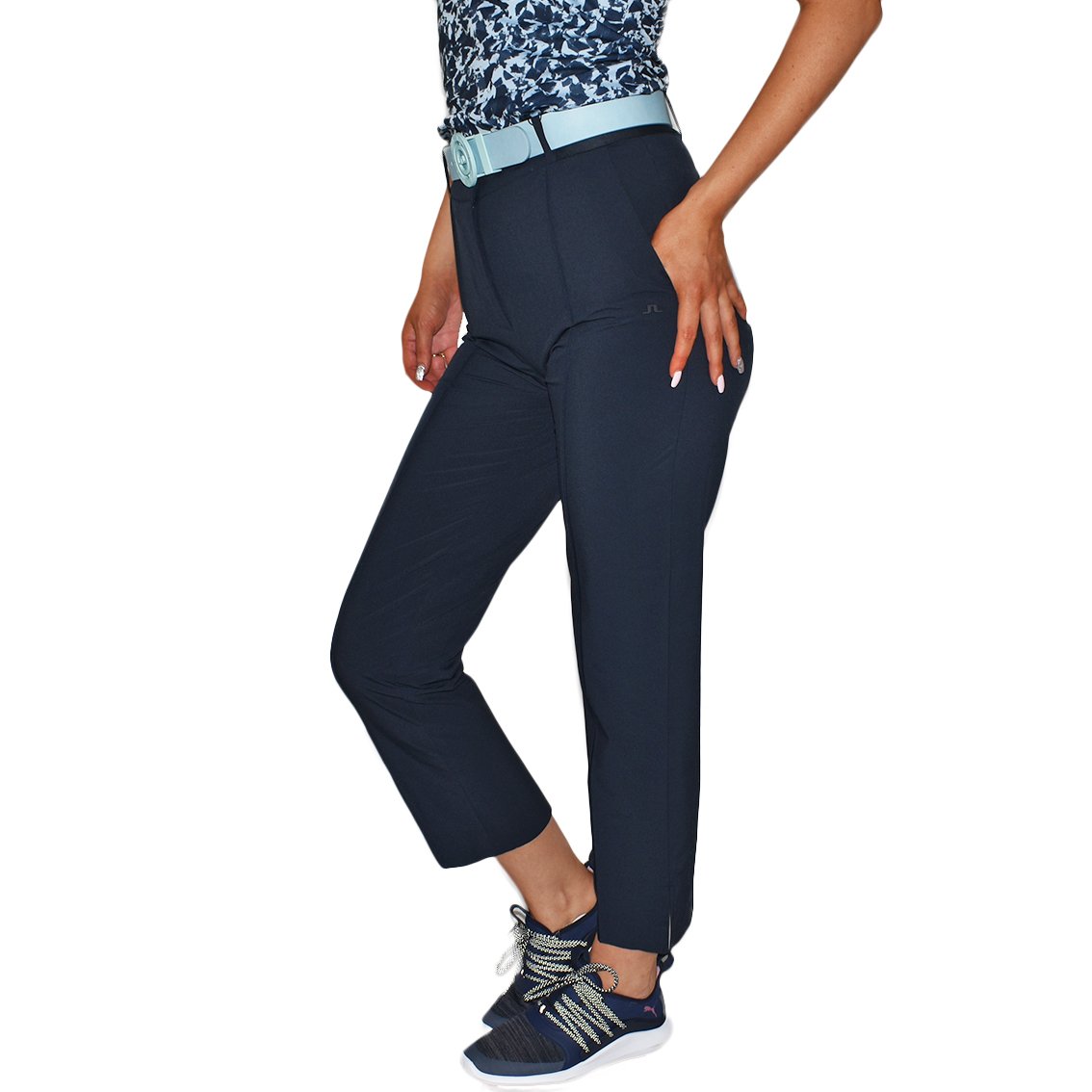 J.Lindeberg Women's Gio Mirco Stretch Golf Pants Navy just 141.00