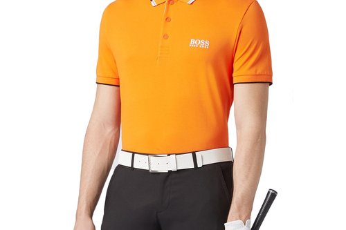 Hugo Boss Paddy Pro Golf Shirt - Orange - Image 1