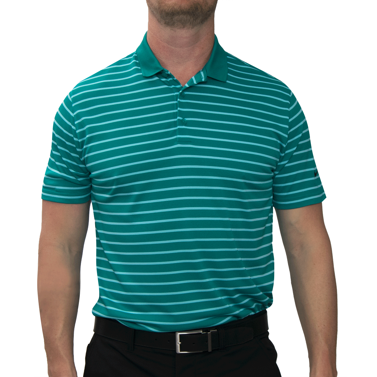Nike Golf Icon Stripe Golf Shirt Copa/Teal just 40.00, save 59.95!