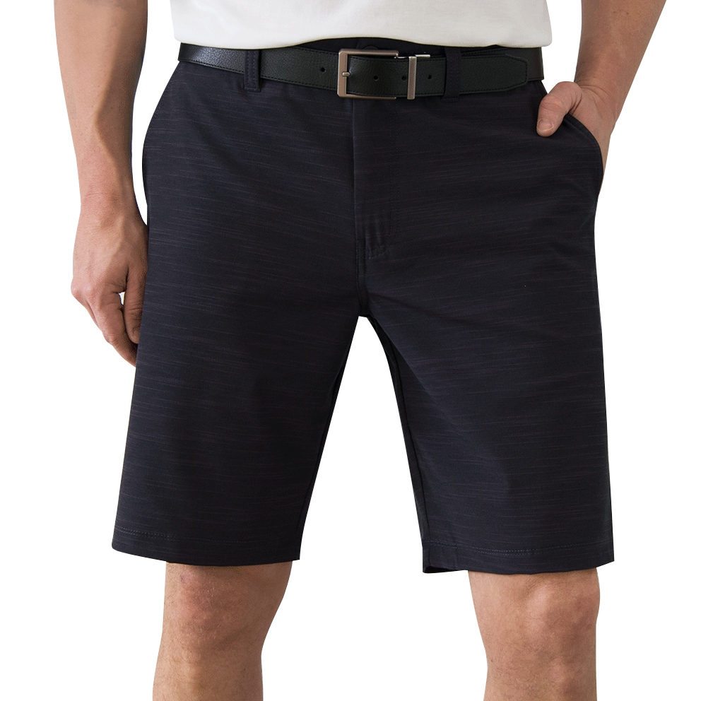 Travis Mathew Fisher Golf Shorts - Black/Purple just $59.99, save $19.96!