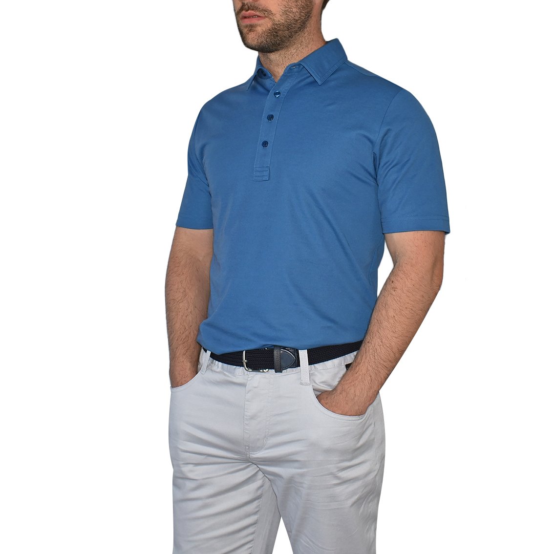 Travis Mathew The Ten Year Golf Shirt - Vintage Indigo just $55.00, save $34.95!