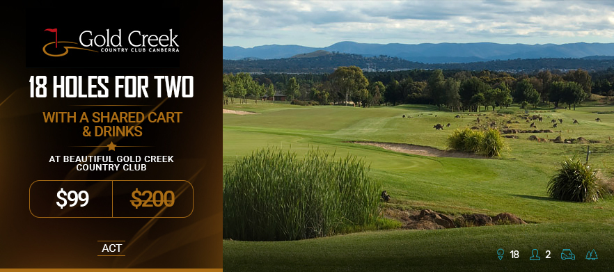 18 Holes For TWO with a Shared Cart & Drinks at the Beautiful Gold Creek Country Club!