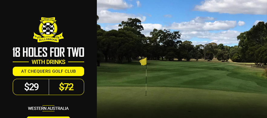 <em>One of WA's Hidden Gems!</em> 18 Holes for Two with Drinks at Chequers Golf Club! 