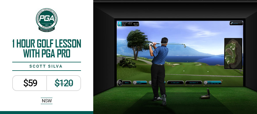 <b>LESSON SPECIAL with Scott Silva PGA!</b> 1 Hr Golf Lesson with PGA Professional Scott Silva using state of the art flightscope technology. Located at Drummond Golf, Northmead.